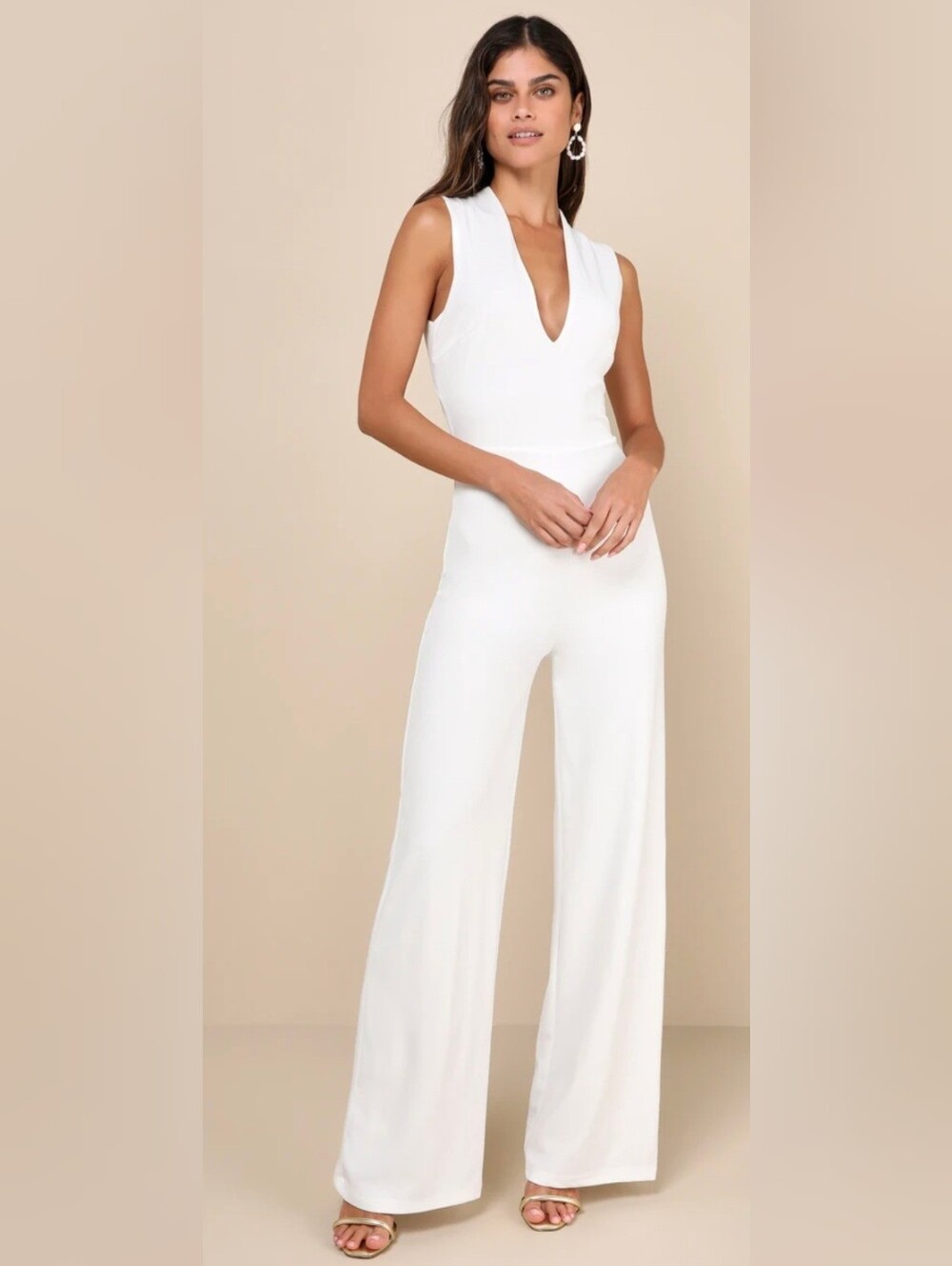 Thinking Out Loud Backless Jumpsuit